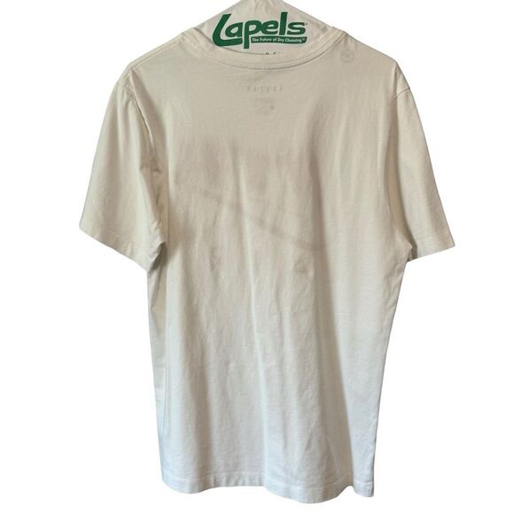 NIKE AIR JORDAN LEGACY 1 CREWNECK SHORT SLEEVE WHITE TEE SHIRT - Picture 4 of 5